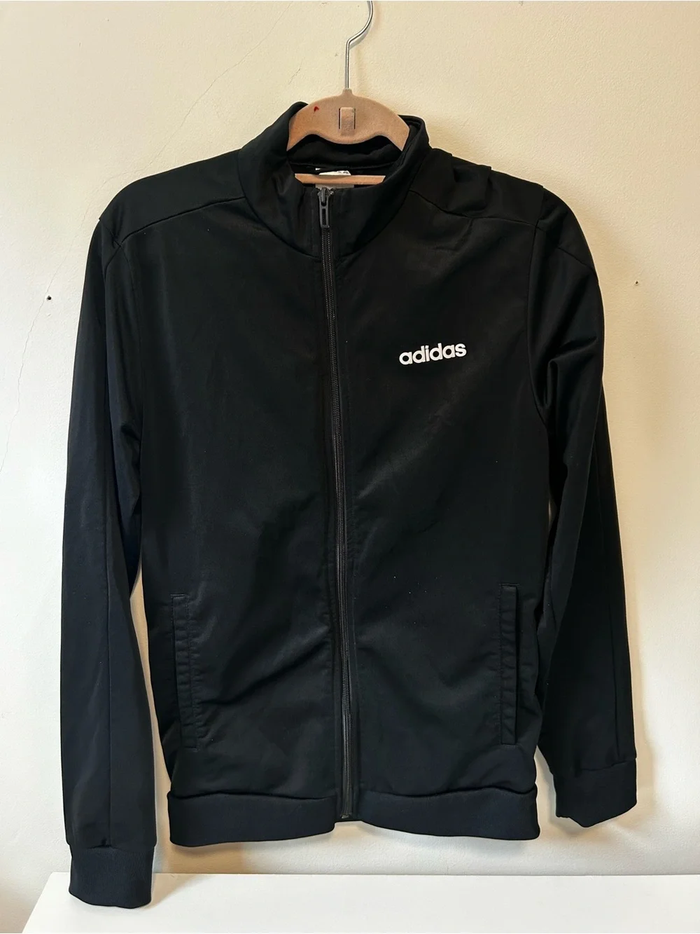 adidas Black Full-Zip Performance Jacket with Logo